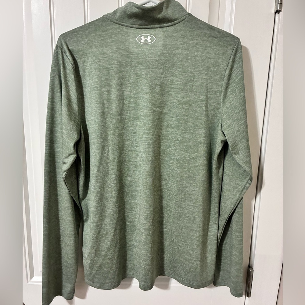 Under Armour Woman’s  Green Quarter-Zip Pullover - Picture 2 of 5
